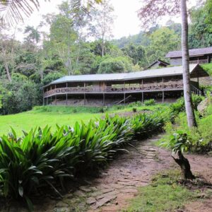 Pungiton Camp located high on the riverbank at Orou Sapulot