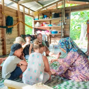 Craft making on Libaran Island